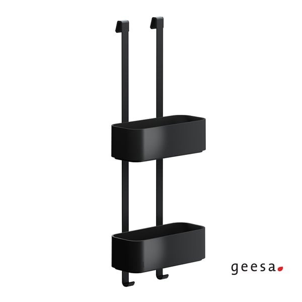 Κρεμαστή σπογγοθήκη-μπουκαλοθήκη Frame black matt 8902-400